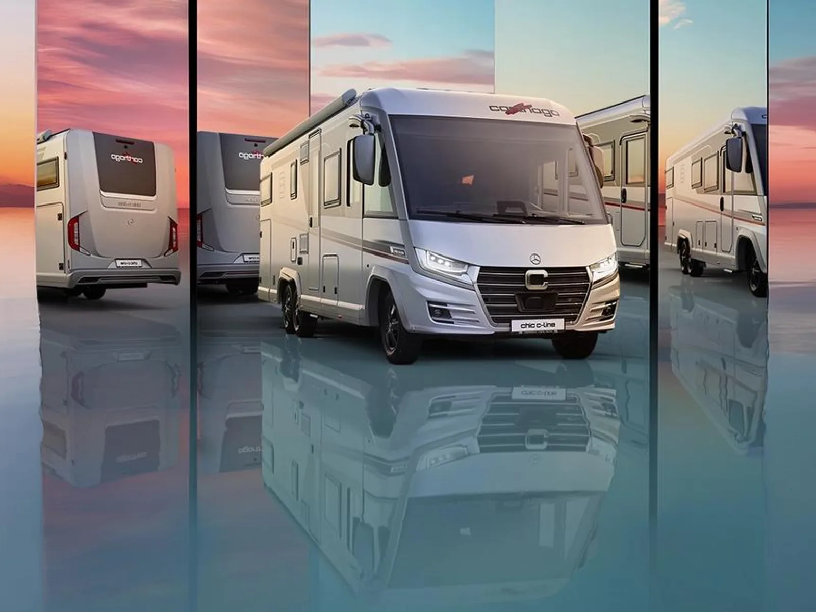 Carthago chic c-line in a premium setting at sunset