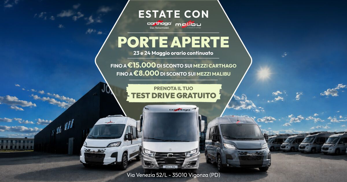 Porte aperte 23 - 24 maggio Jolly Caravan