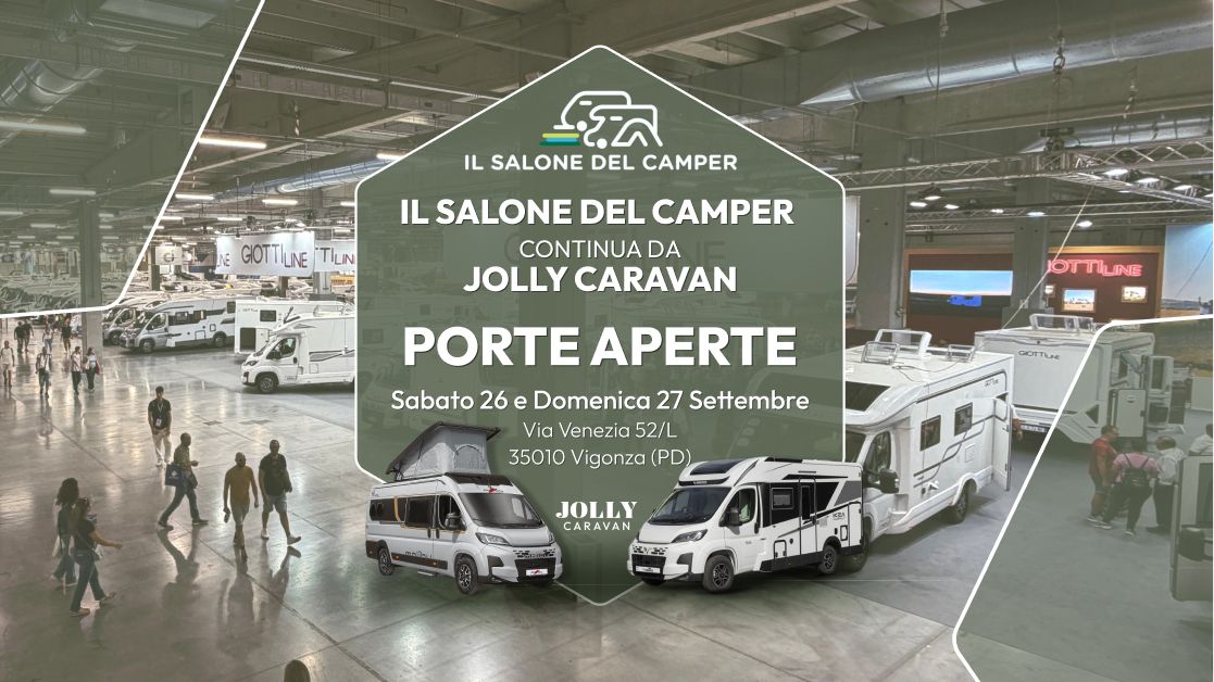 Jolly Caravan porta il Salone da te: Porte Aperte 26-27 settembre!