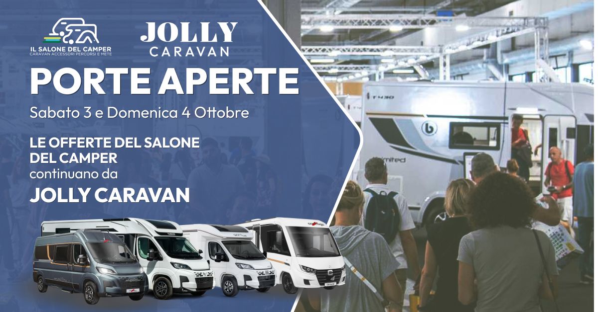 Jolly Caravan porta il Salone da te: Porte Aperte 3-4 Ottobre!